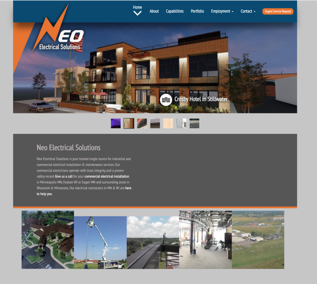 new website for neo electrical
