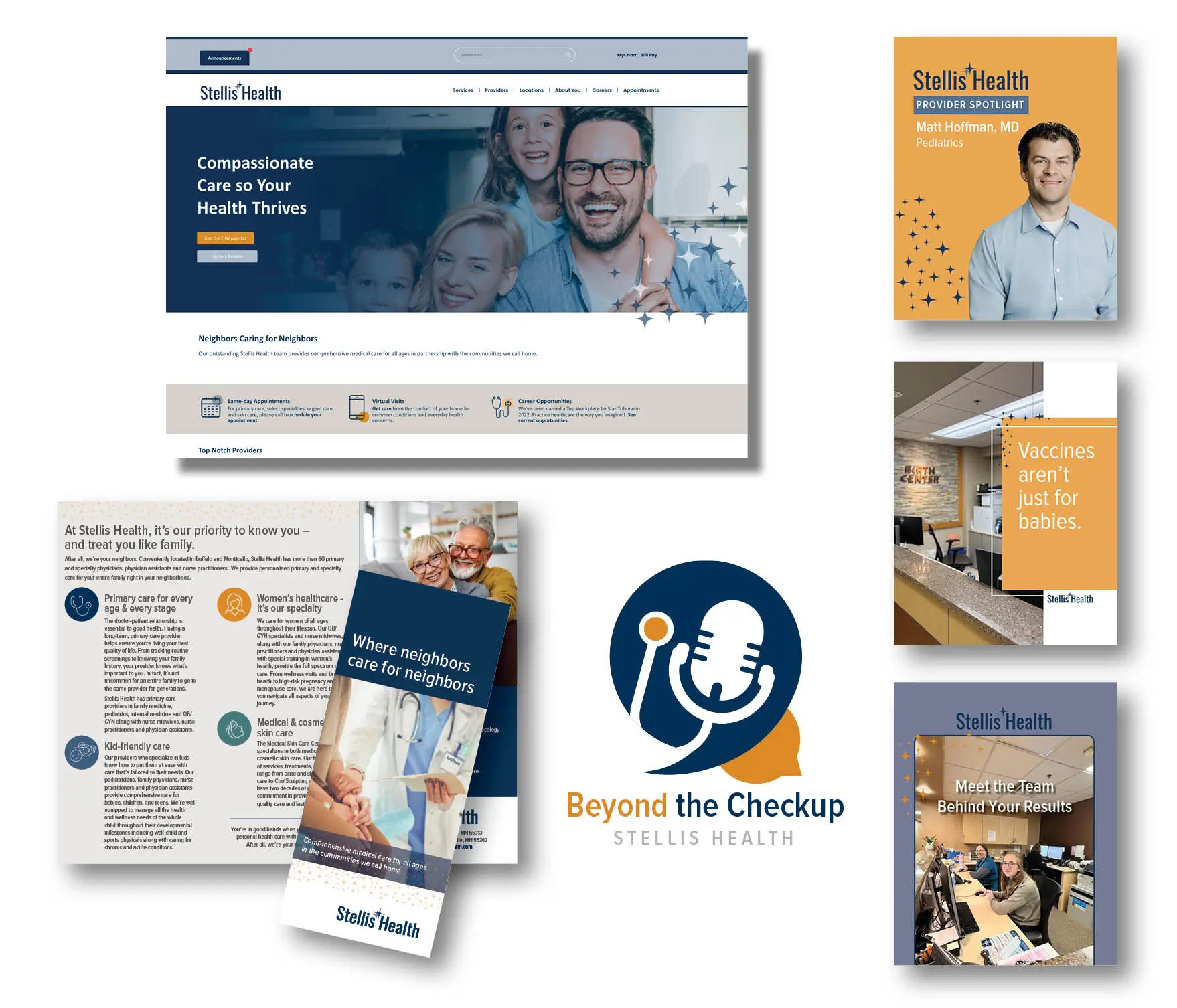 Website, email, and recruiting work for Stellis Health